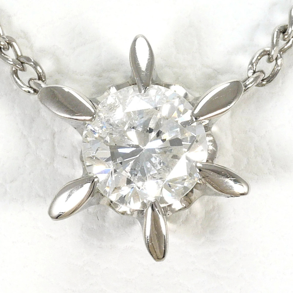 PT850 Platinum Necklace with 0.321ct Diamond (I1 clarity), Certificate of Aut...